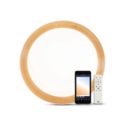 Plafoniera Smart Gold Ring 36W lumina calda LC 3000K-6500K IP20 foto