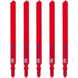 Wilpu MG 31 - Set panze fierastrau pendular tija cu un prag de prindere (T) 132 mm metal taiere dreapta fina 5 bucati