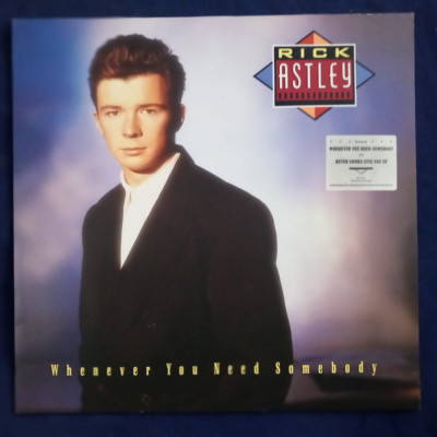Rick Astley - Whenever You Need Somebody _ vinyl,LP _ RCA, EU, 1987 _ NM / NM foto