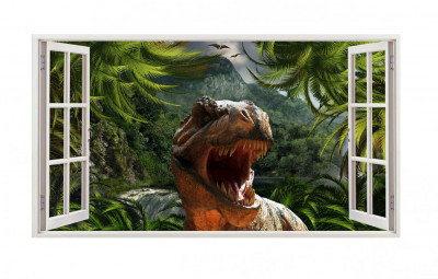 Sticker decorativ cu Dinozauri, 85 cm, 4276ST foto