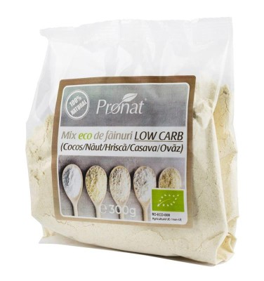 Mix de Faina &amp;quot;Low Carb&amp;quot; Bio 300gr Pronat foto
