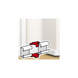 Fishplate body joint - pentru capac flexibil snap-on DLP trunking - set of 2 - alb, Legrand