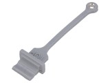 Capac protecție socluri USB A gri