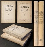 Curs Manual LIMBA RUSA &ndash; METODA de INVATAT pentru ROM&Acirc;NI Vol. 1+2 I II. 304+398 pag, c. 73 LECTII 1954 Moscova Gramatica Sintaxa Morfologie Vocabular