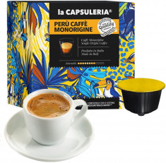 Cafea Peru Monorigine, 16 capsule compatibile Nescafe Dolce Gusto, La Capsuleria foto