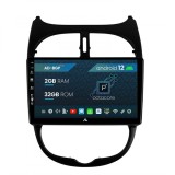 Cumpara ieftin Navigatie Peugeot 206 (1998-2012), Android 12, P-Octacore 2GB RAM + 32GB ROM, 9 Inch - AD-BGP9002+AD-BGRKIT262