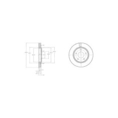 Set disc frana Delphi BG4212 parte montare : Punte Fata