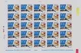 Cumpara ieftin RO 2003 LP 1615 &quot;.Ziua marcii postale romanesti&quot; ,serie in coala de 25 ,MNH, Nestampilat