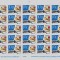RO 2003 LP 1615 &quot;.Ziua marcii postale romanesti&quot; ,serie in coala de 25 ,MNH