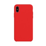 Husa protectie compatibila cu apple iphone x/xs liquid silicone case rosu