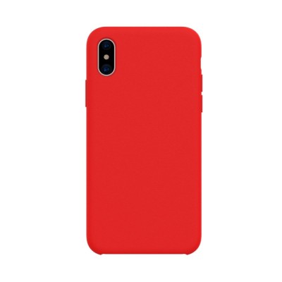 Husa protectie compatibila cu Apple iPhone X/XS Liquid Silicone Case Rosu foto