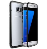 Husa Magnetic Case 360&deg; + folie autoregenerativa pentru Samsung Galaxy S7 Edge, Negru