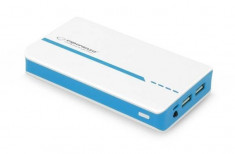 Acumulator extern Esperanza EMP107WB Power Bank Atom 11000 mAh white / blue foto