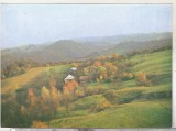 Bnk cp Zona Cetatii Chioarului - Vedere - necirculata - marca fixa, Printata, Maramures