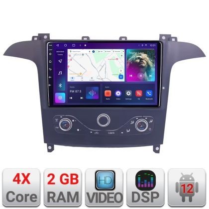 Navigatie Ford S-max 2006-2014 dedicata Android radio gps internet 2+32 KIT-smax-navi+EDT-E209v2 CarStore Technology