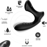 ARMONY - STORM VIBRATOR ANAL PROSTATE &amp; PLUG REMOTE CONTROL BLACK, ARMONY ANAL