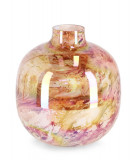 Vaza Marala, Bizzotto, &Oslash; 20 x 23 cm, sticla, handmade, portocaliu