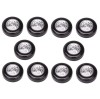 Set 10x Lampa universala autoadeziva cu 3 LED-uri, utilizare baterii de tip AAA - Negru, Dactylion
