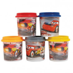 Set 5 recipiente plastilina Disney Cars,570 gr