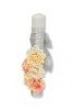 Lumanare Nunta Botez Eventissimi 40cm: Trandafiri Matase Crem Somon - Handmade Personalizata