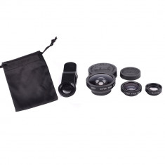 Set lentile 3 in 1 cu clema pentru dispozitive mobile foto