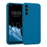 Husa Kwmobile pentru Samsung Galaxy A14 5G, Albastru, Silicon, KWM000018GD020C, Carcasa