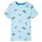 Tricou pentru copii, albastru deschis melanj, 116 11886