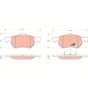 Placute frana Chrysler Voyager / Grand Voyager 3 (Gs Ns) 01.95-03.01, Voyager 3 Van (Gs) 01.95-12.01, Voyager 4 (Rg Rs) 09.99-12.08; Dodge Caravan (R, Trw