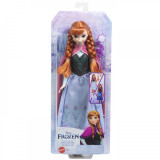 DISNEY FROZEN PAPUSA ANNA CU FUSTA MAGICA, Mattel