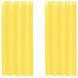 Cumpara ieftin Perdele Voile cu Oelii 2 buc Galben
