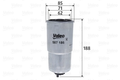 VALEO 587186 filtru combustibil foto