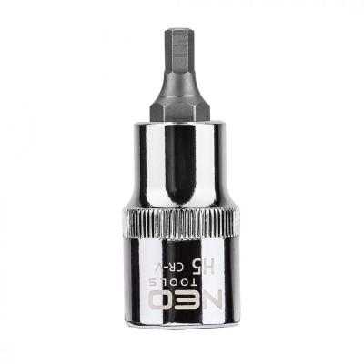 Tubulara cu Bit profil hexagonal 1/2&amp;quot;, H5 X 55 mm NEO TOOLS 08-770 HardWork ToolsRange foto