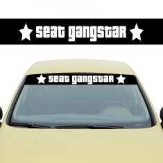 Sticker Parasolar Seat Gangstar , Autocolant Parbriz pentru Tuning Seat