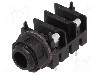 Conector jack, Jack 6,3mm, 2 contacte, mama, CLIFF - CL1110 S1/BNB