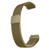 Cumpara ieftin Curea tip Milanese Loop, compatibila Huawei Watch GT4 46mm|GT3 46mm|GT3 Pro 46mm|GT2 46mm|GT 2e|Galaxy Watch 3 45mm, Retro Gold, Silicon, Very Dream