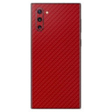 Cumpara ieftin Set Folii Skin Acoperire 360 Compatibile cu Samsung Galaxy Note 10 (Set 2) - ApcGsm Wraps Carbon Geranium Red, Rosu, Silicon, Oem