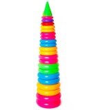 Piramidă pentru Copii cu Inele, Uriașă, 90 Cm