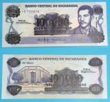 Nicaragua 100.000 Cordobas 1989 &#039;Supratipar&#039; UNC serie: FD 7320014 p#159