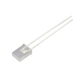 LED dreptunghiular, 2x5 mm, difuz, alb, 1250 mcd, 20 mA, 120 grade, 253178