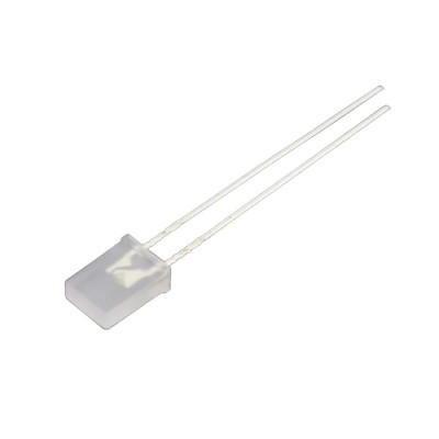 LED dreptunghiular, 2x5 mm, difuz, alb, 1250 mcd, 20 mA, 120 grade, 253178 foto