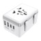 Adaptor pentru Priza 15W, 2xUSB-C, 2xUSB, EU, UK, AUS, US - Techsuit (HHt204A) - White