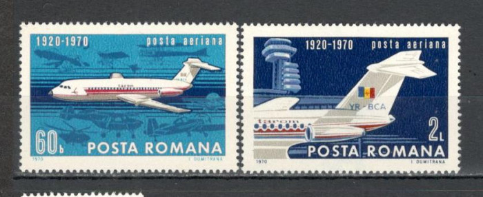 Romania.1970 50 ani Aviatia Civila TR.300