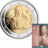 San Marino, 2 euro 2021 comemorativa Durrer, UNC in booklet - rara!