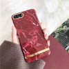 Husa iPhone 7 MyStyle Marble Red, Protectie TPU, Design Marmura