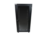 Dulap rack Lehmann 24U pe roți, cu ușă cu fereastră și șine