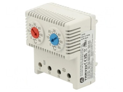 Termostat NC NO 10A 250VAC -25&amp;divide;80&amp;deg;C THRV22 foto