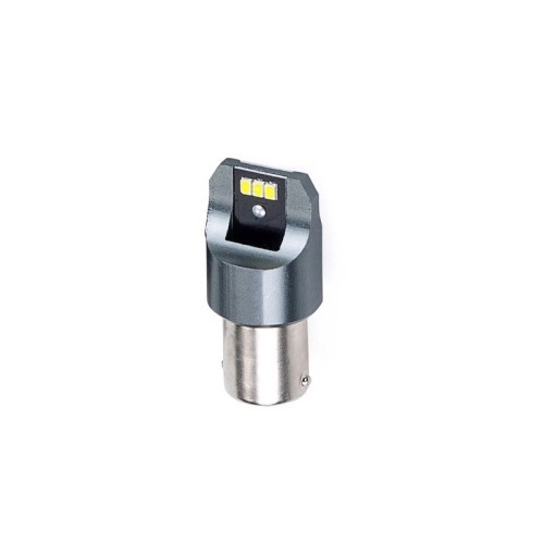 Bec o faza BA15S P21W T.V. 6SMD 3020 12V CANBUS nonpolar 330 lumen Lumina alba Cod:SPT06-1156-W Automotive TrustedCars