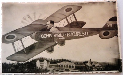 Carte postala Reclama AVIATIE foto