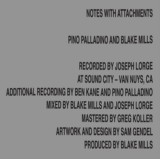 Notes With Attachments | Pino Palladino, Blake Mills
