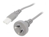 Cablu Alimentare 2x0,75mm2 IEC C7 1m Gri